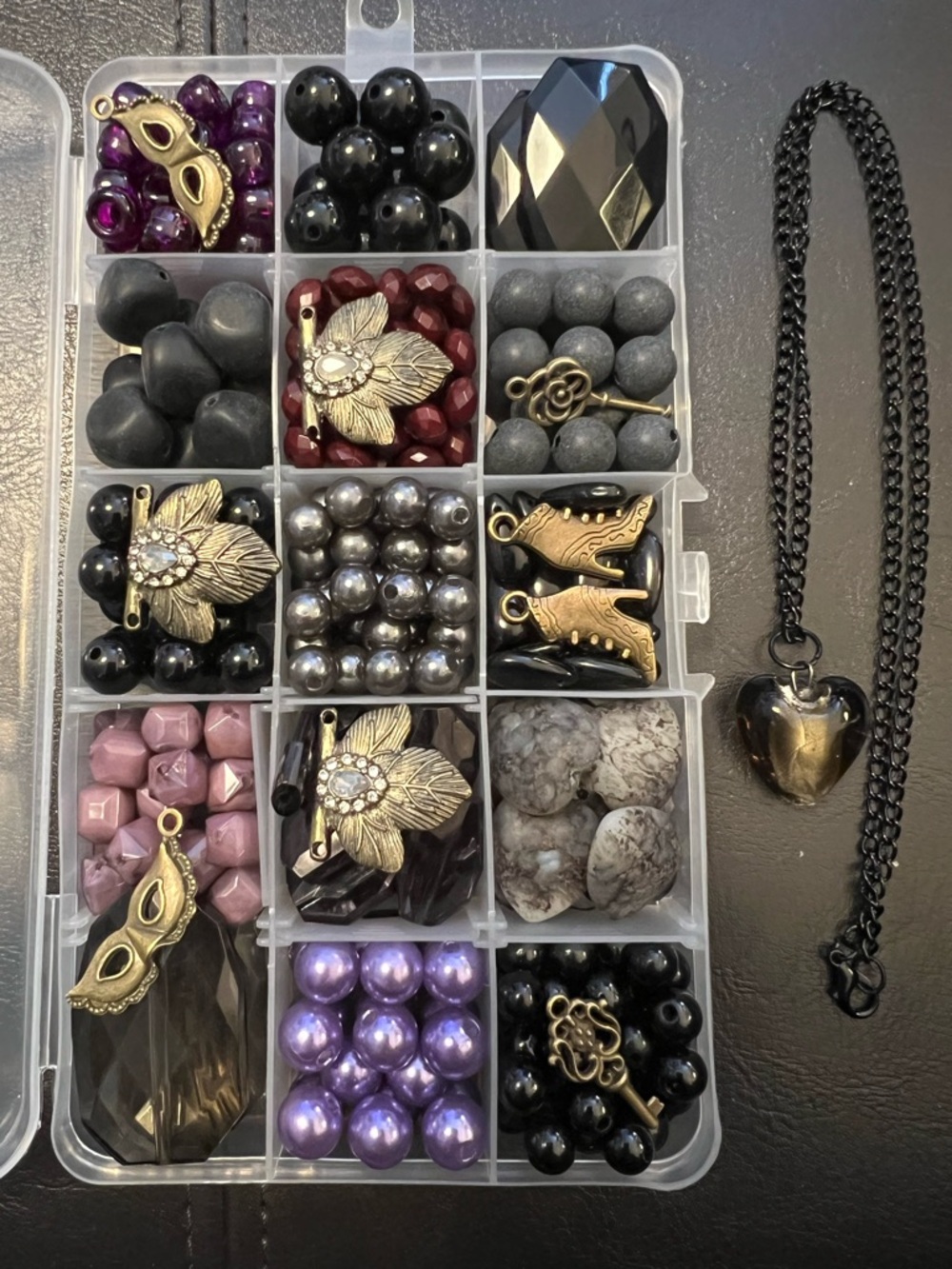Craft Beads, GOTHIC NOIR - LITTLE CREEPY, Jewelry Supplies, loose bulk beads